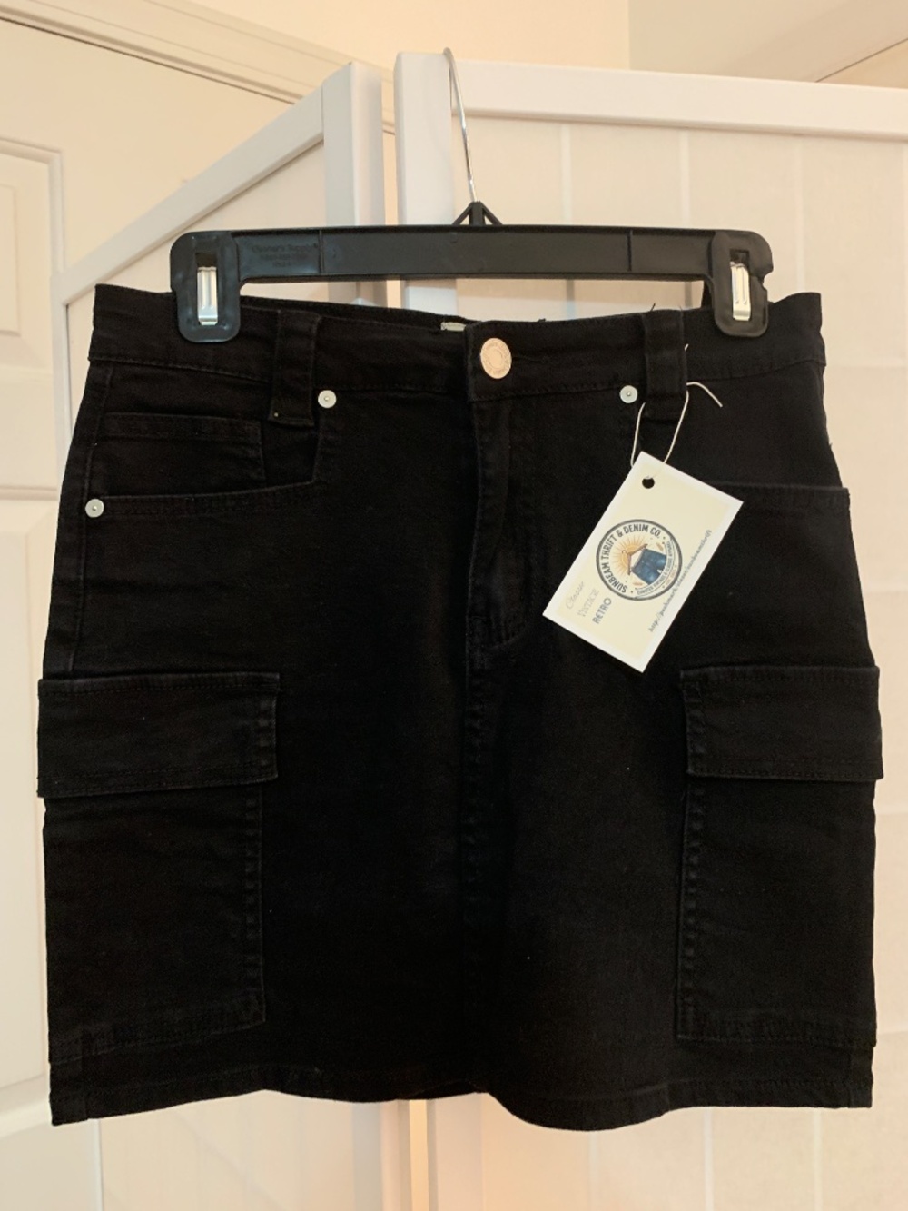 DENIM BLVD Los Angeles Denim Skirt - Stretch, Fitted 19" Long